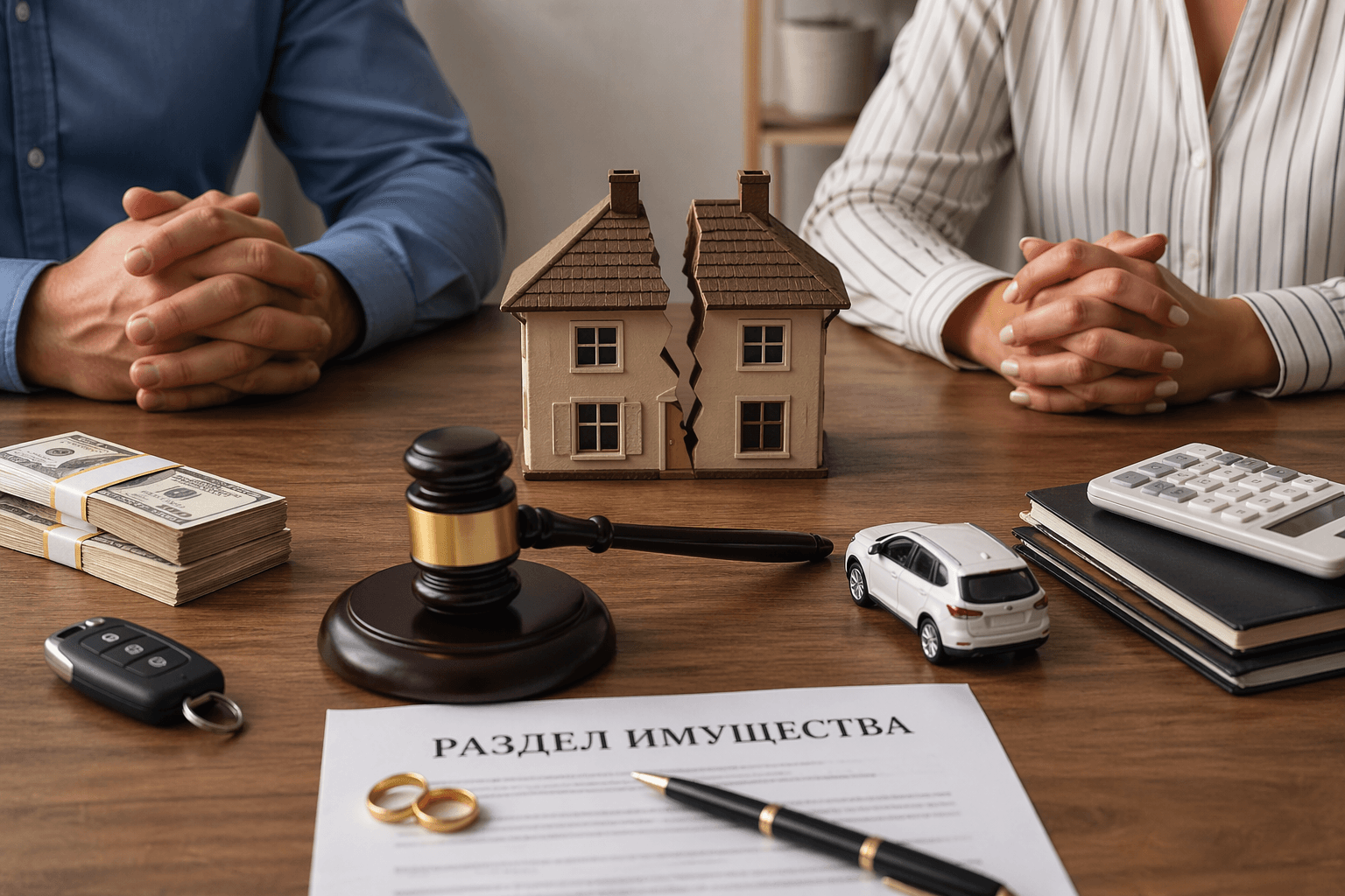 Обложка статьи: Раздел имущества при разводе в 2026 году: полное руководство от адвоката